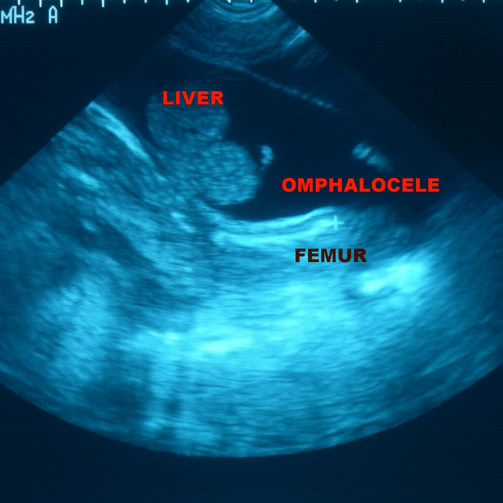 Omphalocele ultrasound